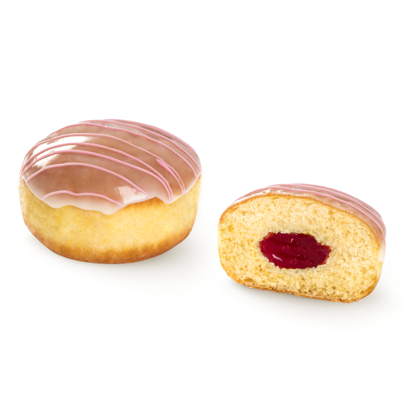 Raspberry jam doughnut